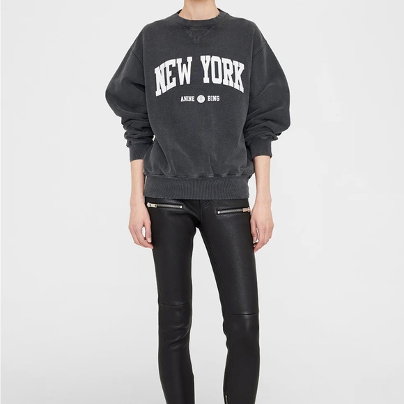 Anine Bing “Ramona” ‘New York' Crewneck Sweatshirt - Picture 7 of 8